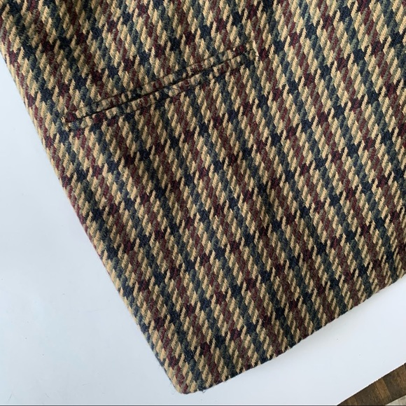 Vintage Sag Harbor Wool Blazer size 16 classic patterned - Picture 3 of 7